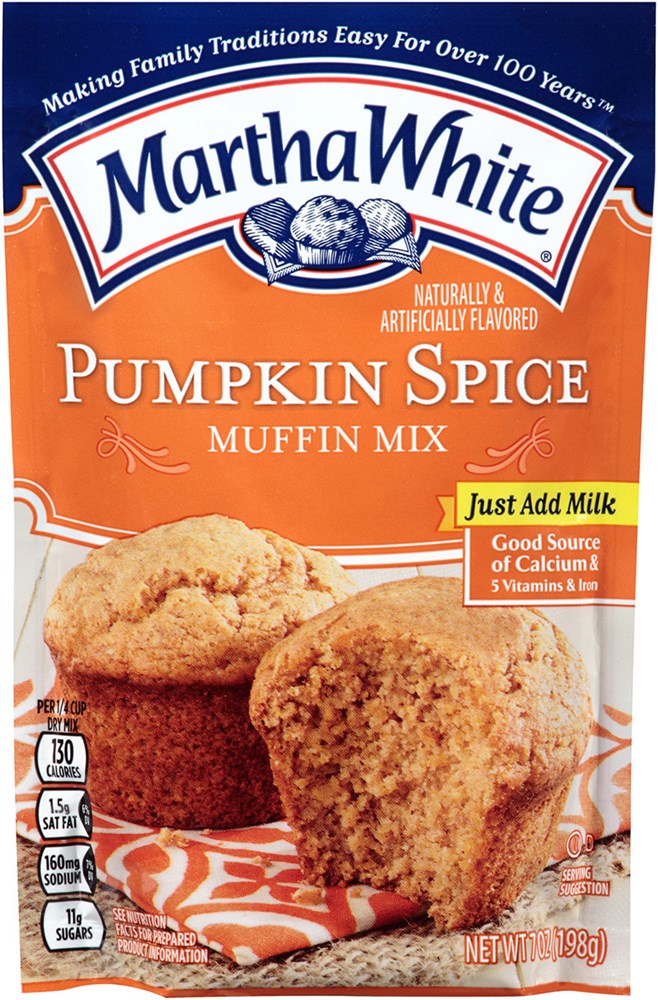 Martha White Pumpkin Spice Flavored Muffin Mix 7oz