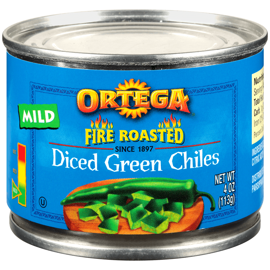 Ortega Mild Diced Green Chiles 4oz