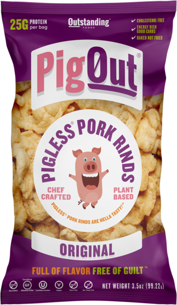 PigOut Original Pigless Pork Rinds 3.5oz