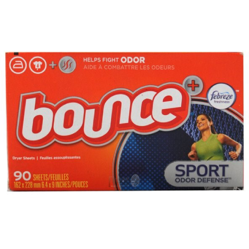 Bounce Sport Odor Defense Fabric Softener Dryer Sheets 90ct