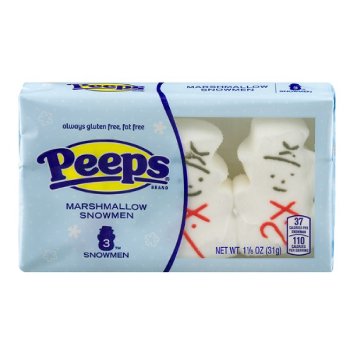 Peeps Christmas Marshmallow Snowmen 3ct