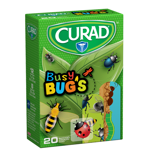Curad Busy Bugs Assorted Bandages 20pc