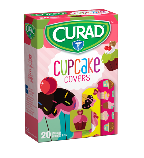 Curad Cupcake Covers Assorted Bandages 20pc