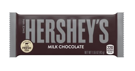 Hershey's Milk Chocolate Bar Single Serve 1.55oz