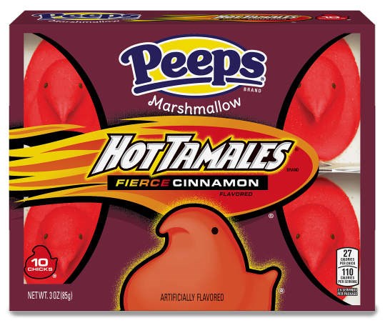 Peeps Hot Tamales Flavored Marshmallow Chicks 10ct