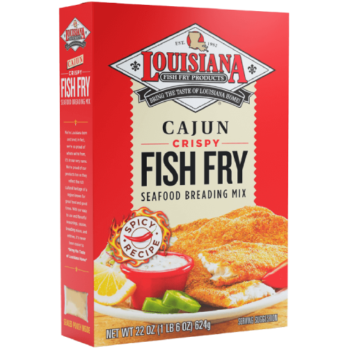 Louisiana Crispy Cajun Fish Fry Seafood Breading Mix 22oz