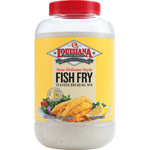 Louisiana New Orleans Style Lemon Fish Fry Seafood Breading Mix 5.5lb