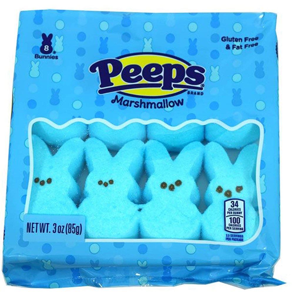 Peeps Marshmallow Blue Bunnies 8ct
