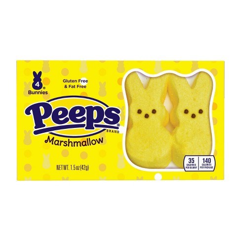 Peeps Yellow Marshmallow Bunnies 4ct