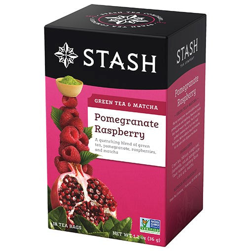 Stash Pomegranate Raspberry with Matcha Tea Bags 1.2oz