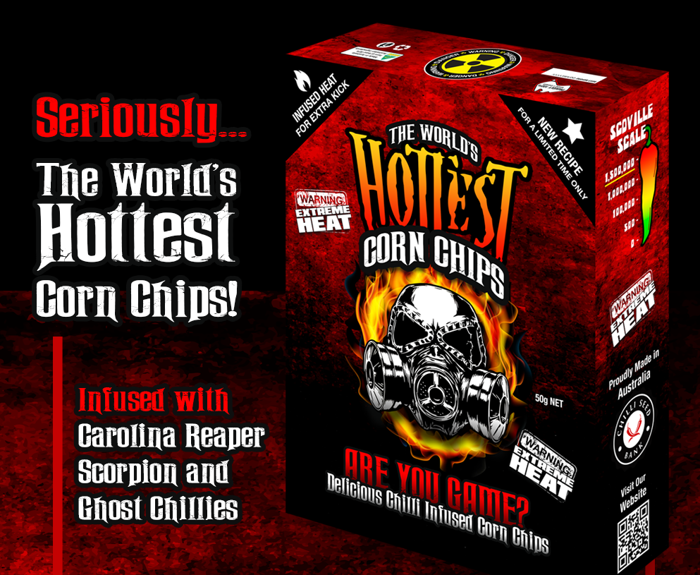 The World's Hottest Corn Chips 1 Box