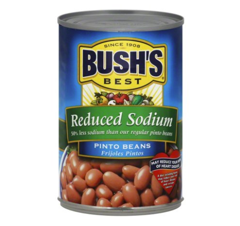 Bush's Reduced Sodium Pinto Beans 16oz