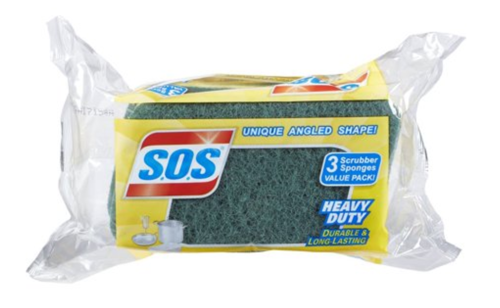 S.O.S Heavy Duty 3 Pack Scrubber Sponges
