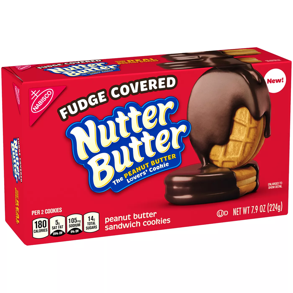 Nutter Butter Fudge Covered Peanut Butter Cookies 7.9oz (BEST BY: JAN 2024)