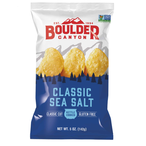 Boulder Canyon Sea Salt Kettle Cooked Potato Chips 142G