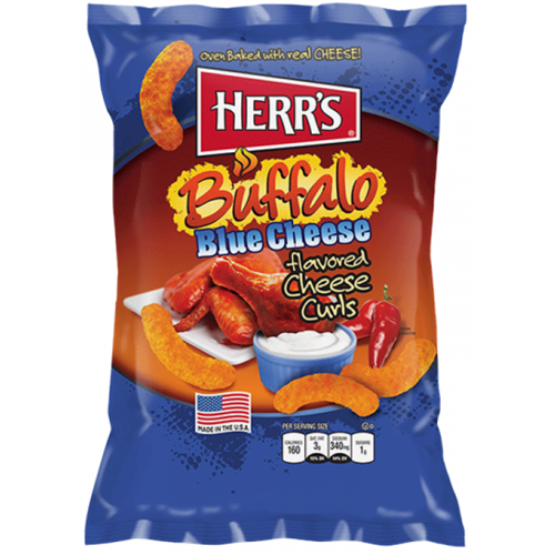 Herr's Buffalo Blue Cheese Flavored Cheese Curls 6oz