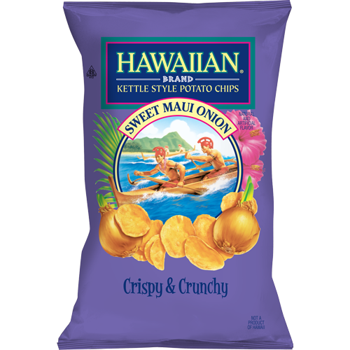 Hawaiian Sweet Maui Onion Kettle Style Potato Chips 7.5oz