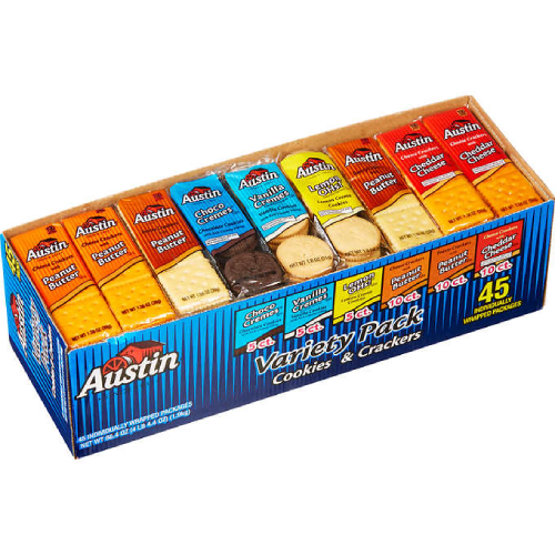 Austin Cookies & Crackers Variety Pack 45ct USAFoods