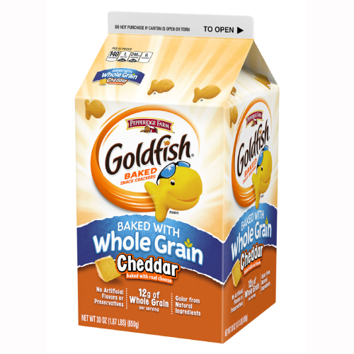 Goldfish Whole Grain Cheddar Baked Snack Crackers 30oz