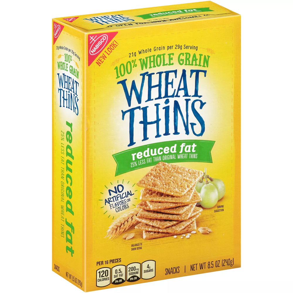 Wheat Thins Reduced Fat Crackers 8.5oz