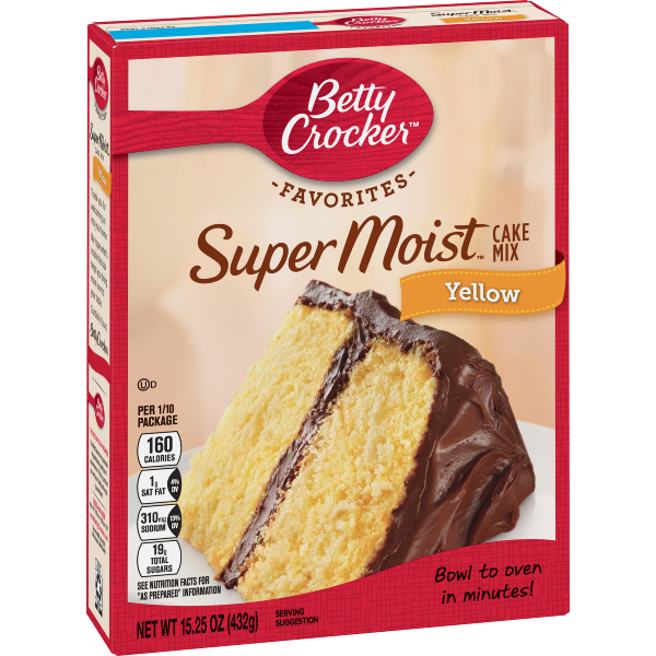 Betty Crocker Super Moist Favorites Yellow Cake Mix 16.25oz