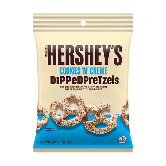 Hershey's Cookies 'n' Creme Dipped Pretzels 4.25oz