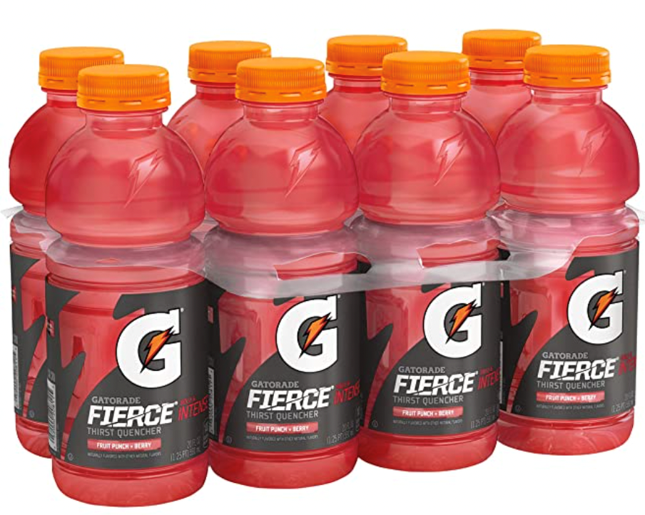 Gatorade Fierce Fruit Punch + Berry 20oz / 8 Pack