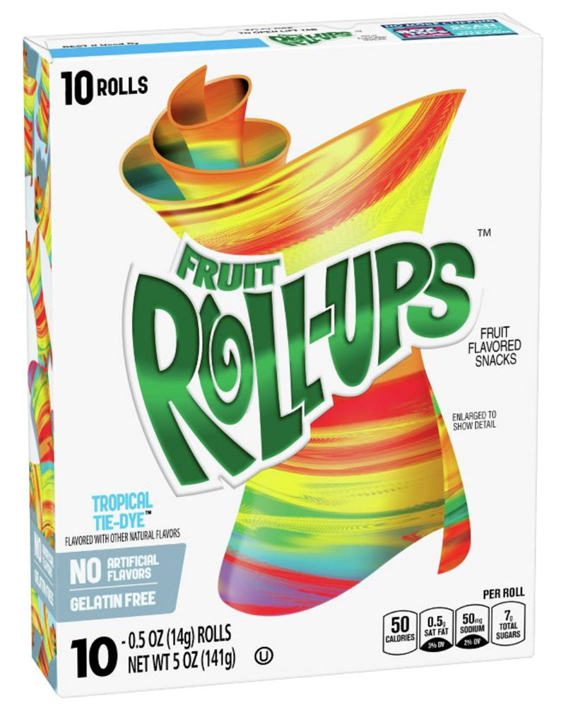 Fruit Roll Ups Tropical Tie Die 10ct 5oz (BEST BY: APR 25)