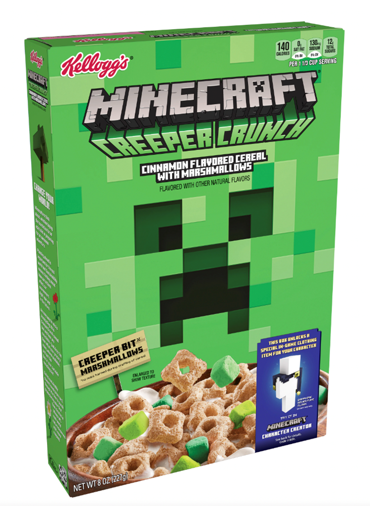 Minecraft Creeper Crunch LIMITED EDITION Cereal 8oz