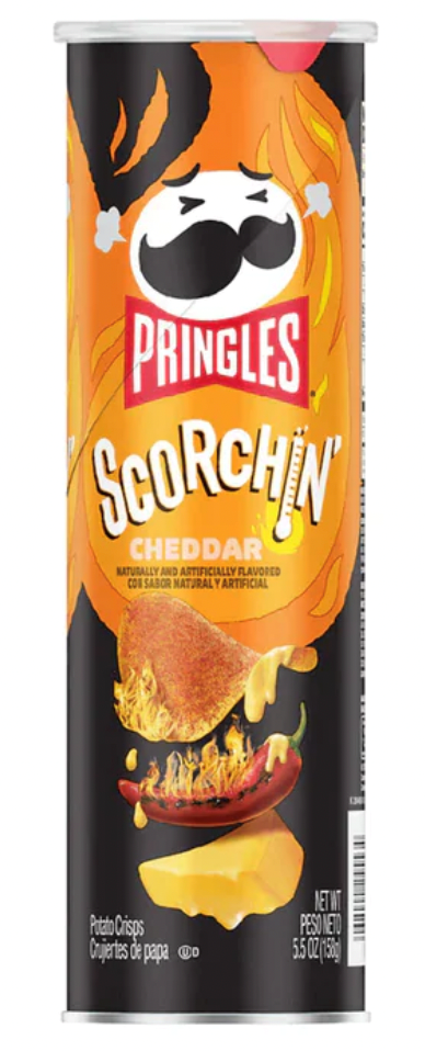 Pringles Scorchin' Cheddar Crisps 5.5oz
