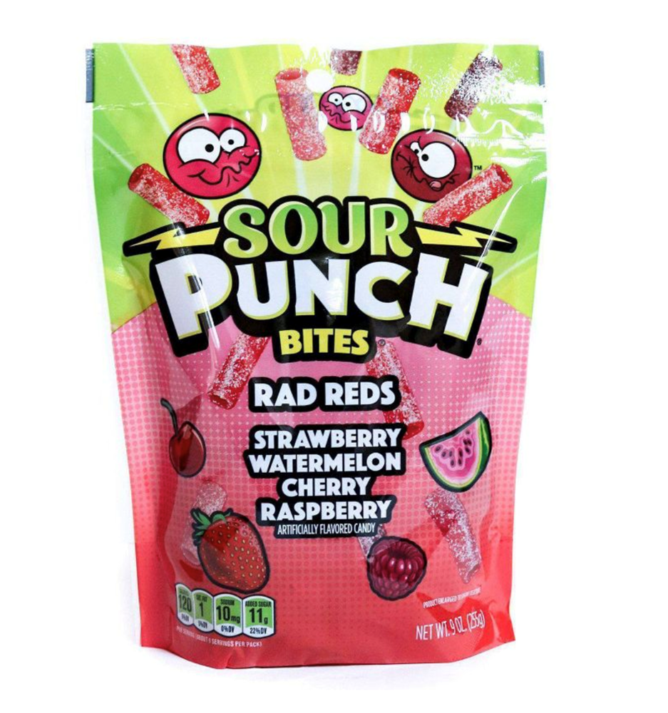 Sour Punch Bites Rad Reds 9.0oz(BEST BY 19 AUG 2022)