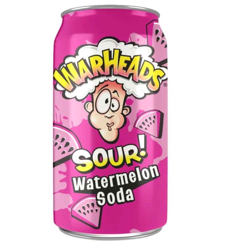 Warheads Sour Watermelon Soda 12oz