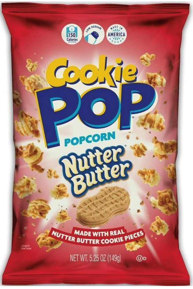 Cookie Pop Nutter Butter Popcorn 5.25oz (BEST BY: APRIL 2023)