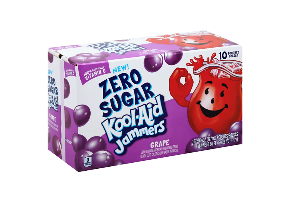 Kool Aid Zero Sugar Jammers Grape 60oz (10ct)