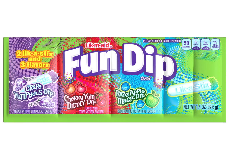 Lik-M-Aid Fun Dip Fruit 1.4oz (BEST BY: OCT 2025)