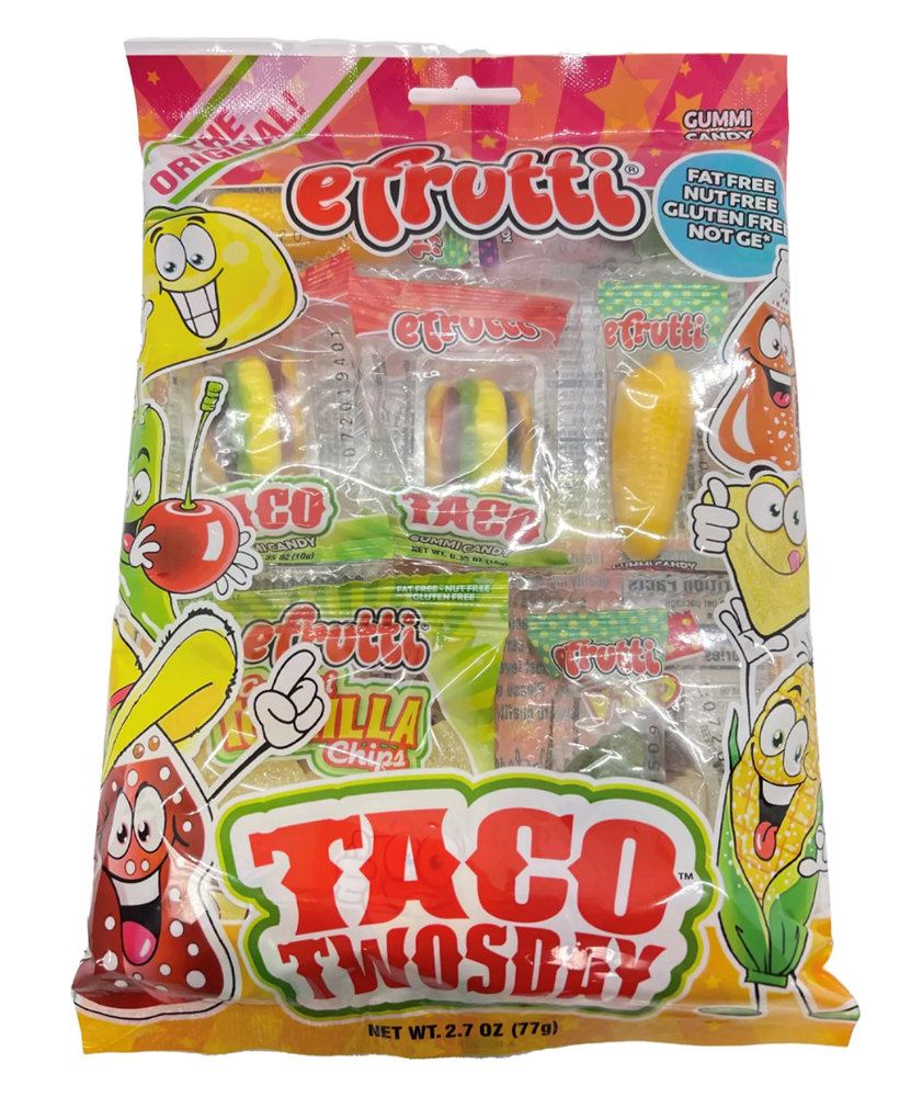 efrutti Gummi Taco Twosday Shelf Tray 2.7oz