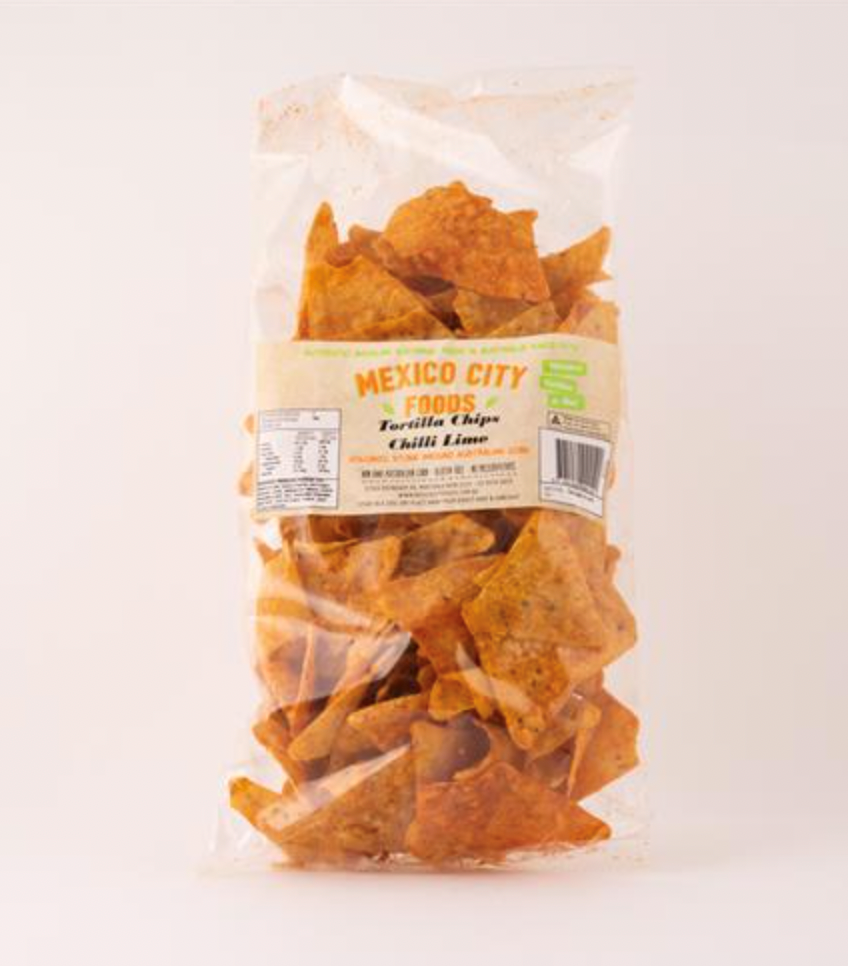 Mexico City Foods Tortilla Chips Chilli Lime 300g