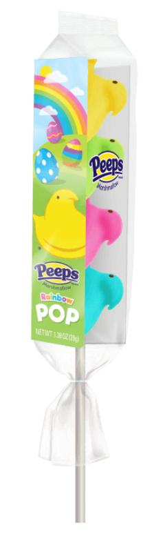 Peeps Rainbow Pop Marshmallow Chicks 4ct
