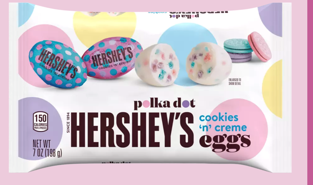 Hershey's Polka Dot Cookies 'n' Creme Eggs 7oz