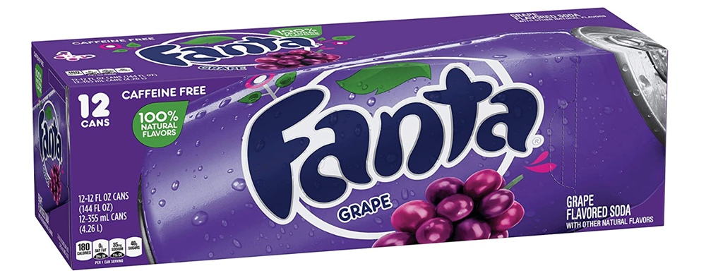 Fanta Grape Soda 12 Pack / 12 oz cans