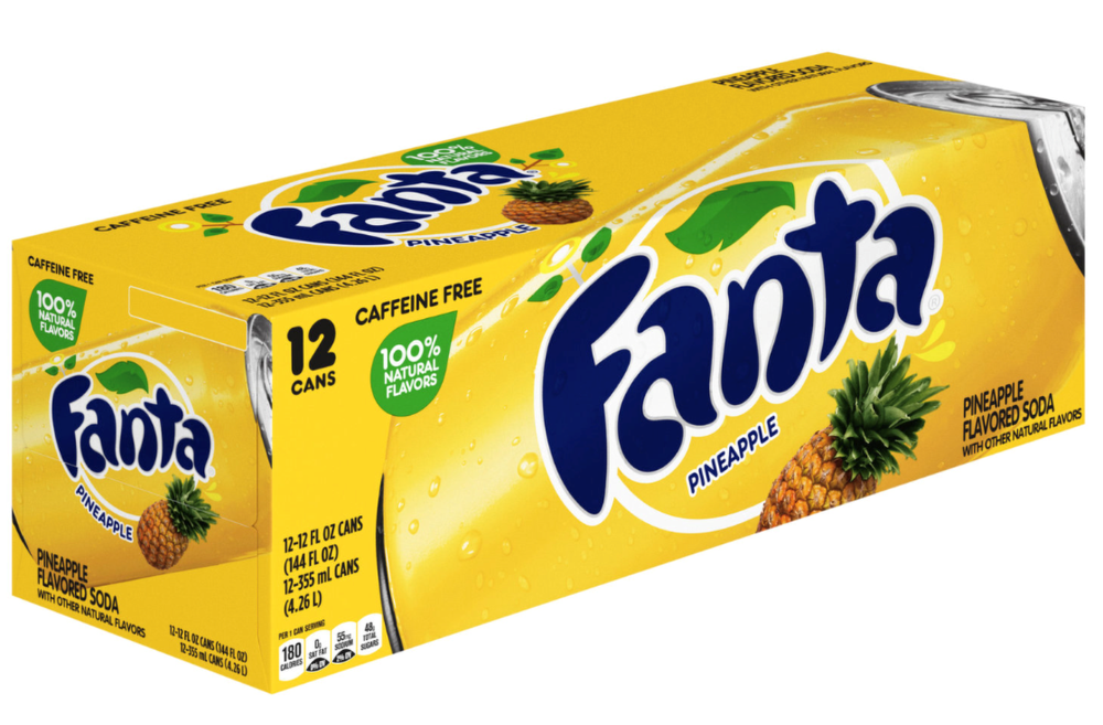 Fanta Pineapple Soda 12 Pack / 12 oz cans
