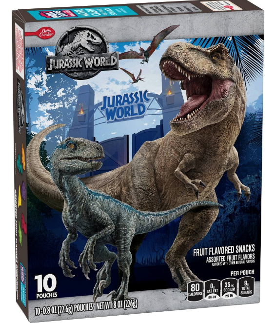 Betty Crocker Jurassic World Fruit Snacks 10ct