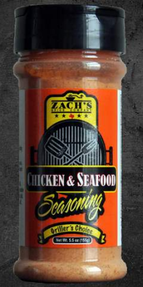 Zach's Chicken & Seafood Seasoning 5.5oz