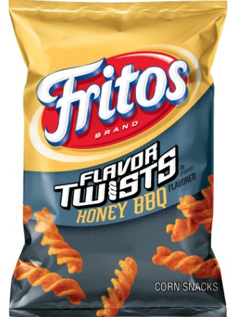 Fritos Flavor Twists Honey BBQ Flavored Corn Chips 10oz