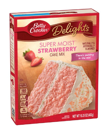 Betty Crocker Super Moist Delights Strawberry Cake Mix 15.25oz
