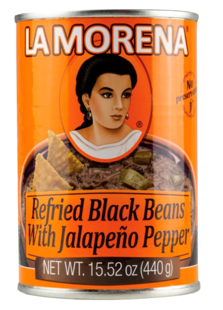 La Morena Refried Black Beans 15.52oz