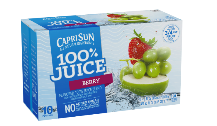 Capri Sun 100% Berry 10 Pack