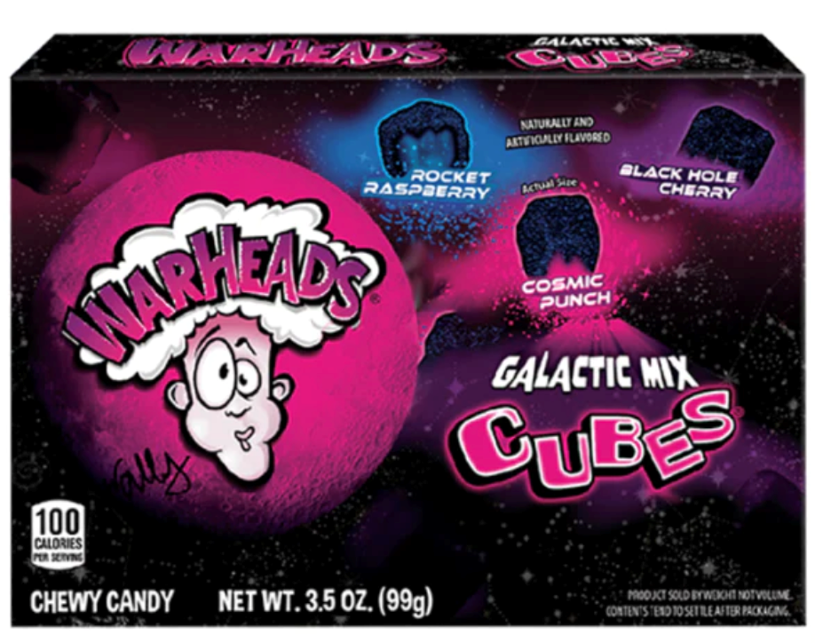 Warheads Galactic Mix Cubes 99g