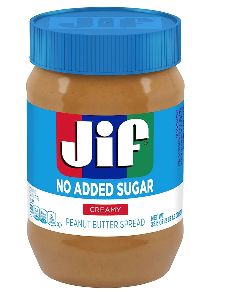 Jif No Added Sugar Peanut Butter Creamy 33.5oz (BEST BY: FEB 2024)