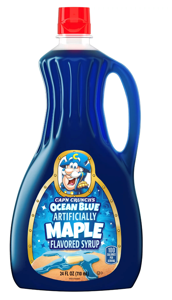 Cap'n Crunch Ocean Blue Maple Flavoured Syrup 24oz (BEST BY: DEC 2023)